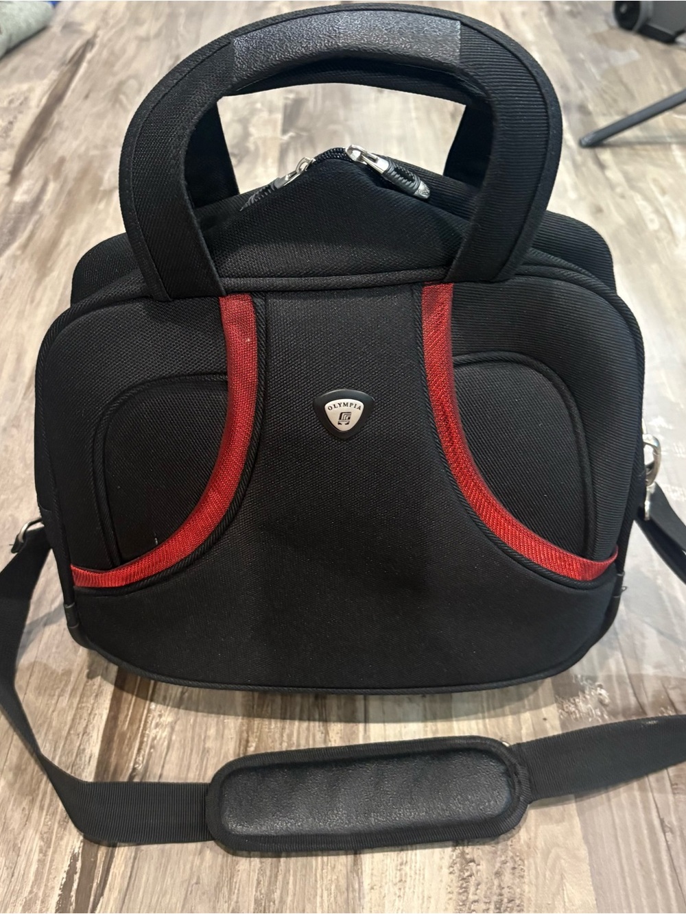 Olympia USA Nylon Travel Bag / Briefcase distinctive bowler shape